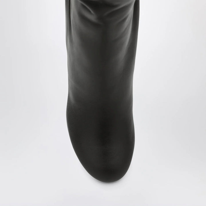 Ferragamo - Ruched Boots in Dark Brown Leather