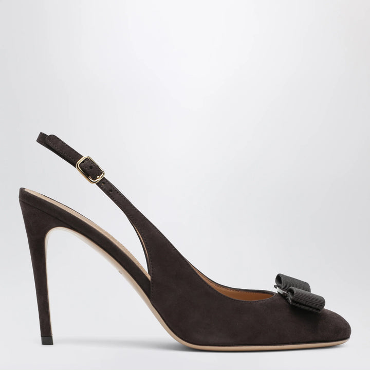 Ferragamo - Vara bow slingbacks Dark Brown