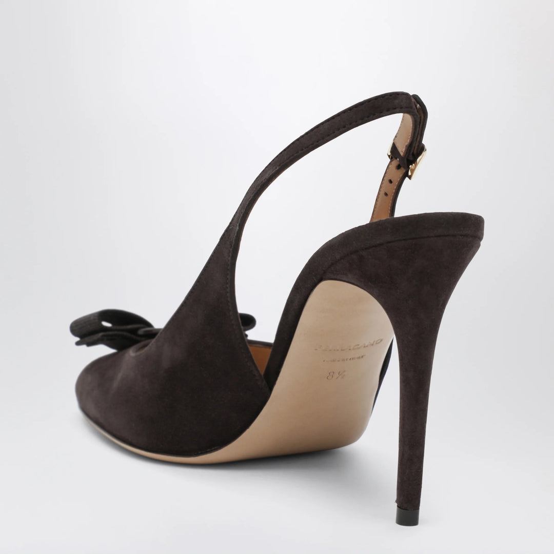 Ferragamo - Vara bow slingbacks Dark Brown