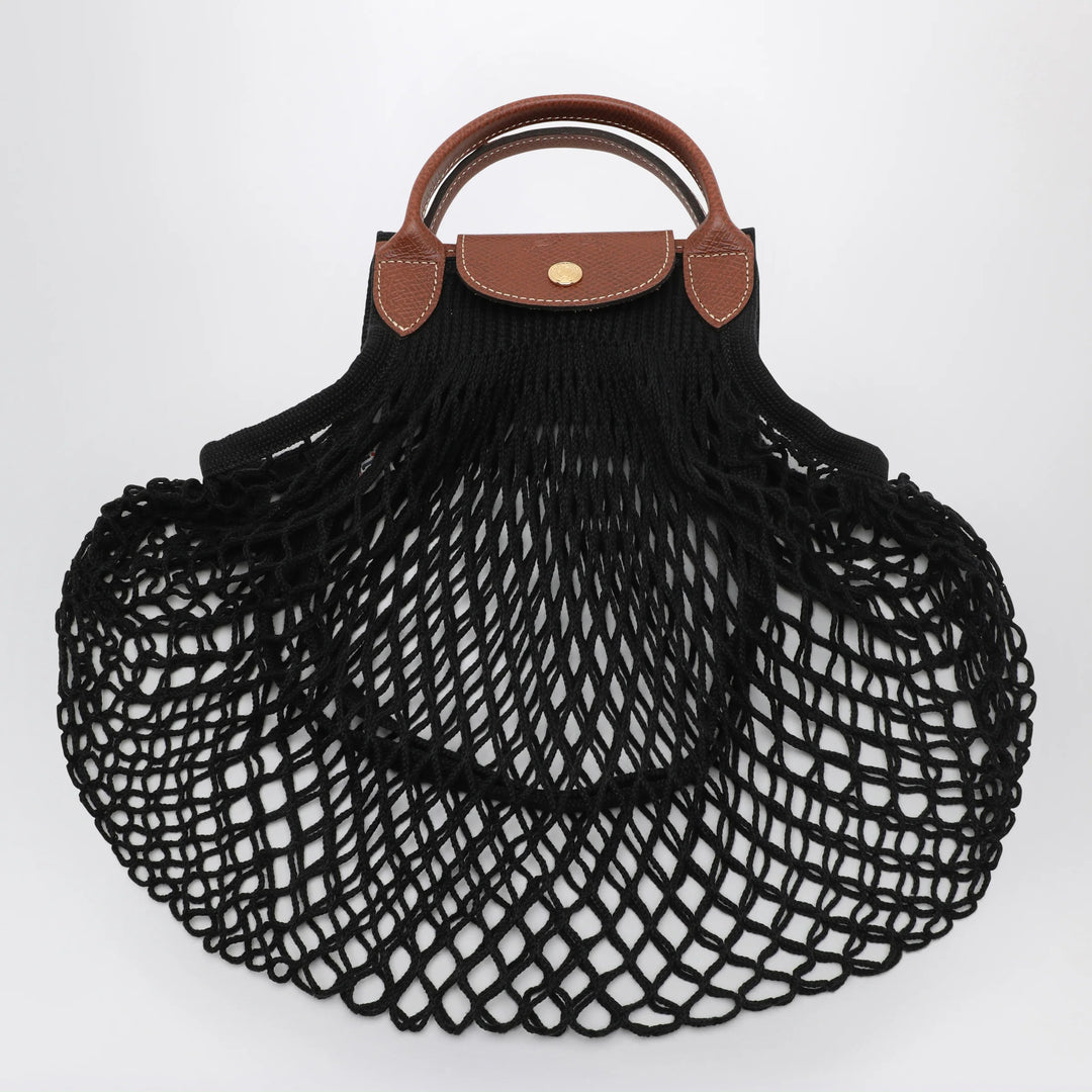Longchamp - Black La Pliage Filet small