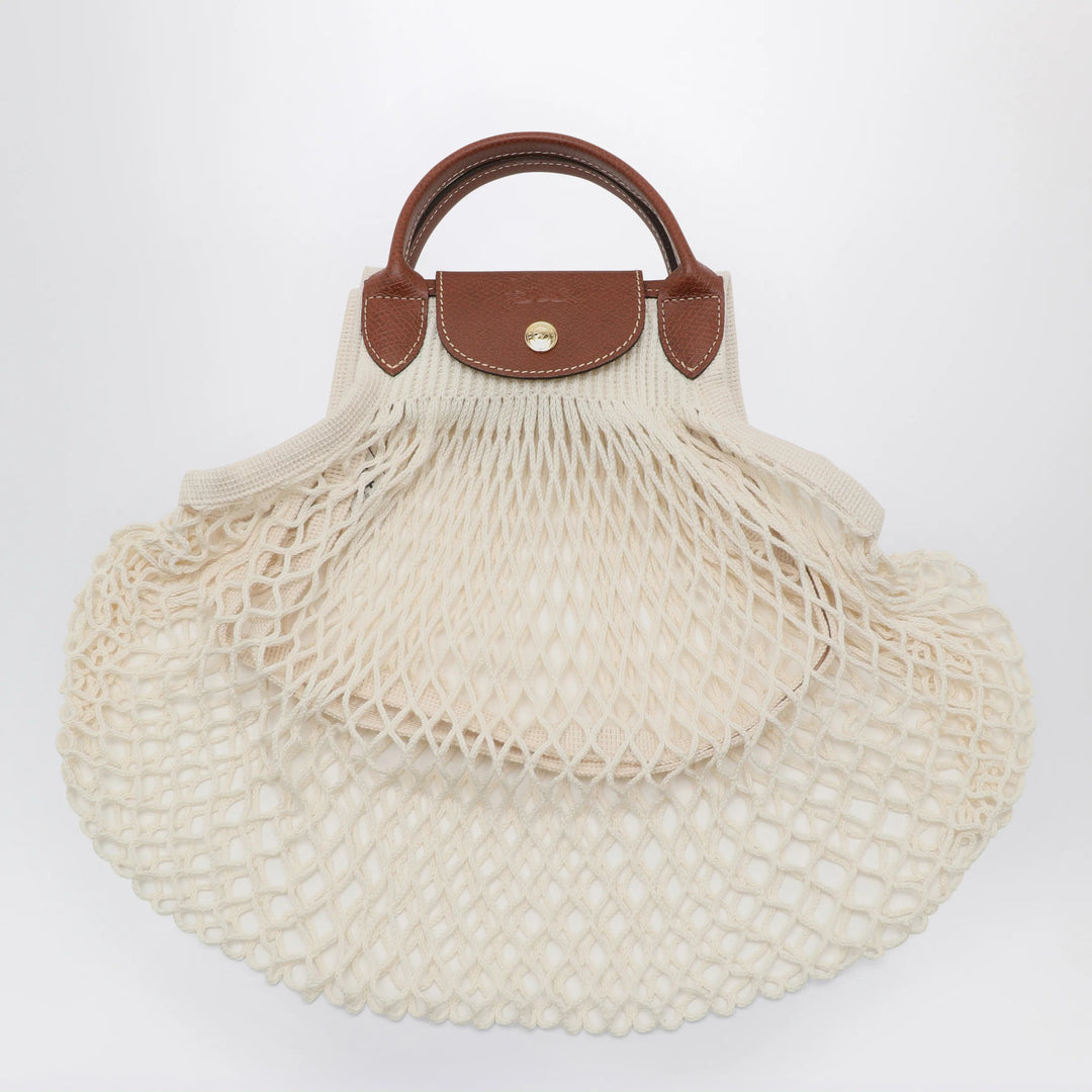 Longchamp - Ecru La Pliage Filet small