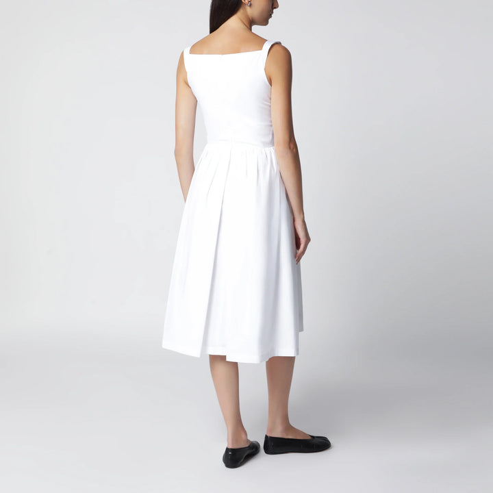 Vivienne Westwood - Sunday midi cotton poplin dress in white