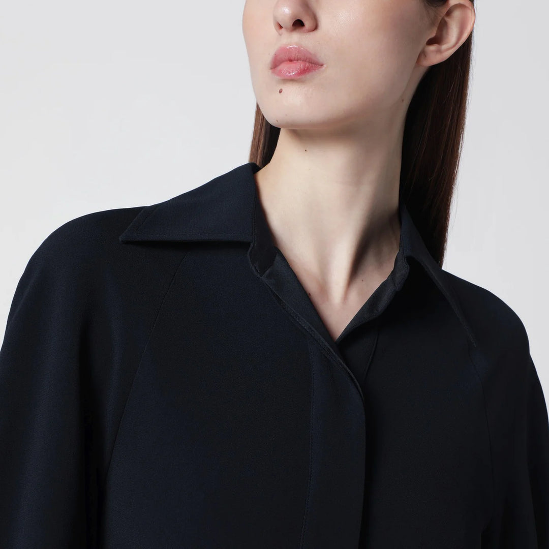 Victoria Beckham - Navy blue midi shirt dress