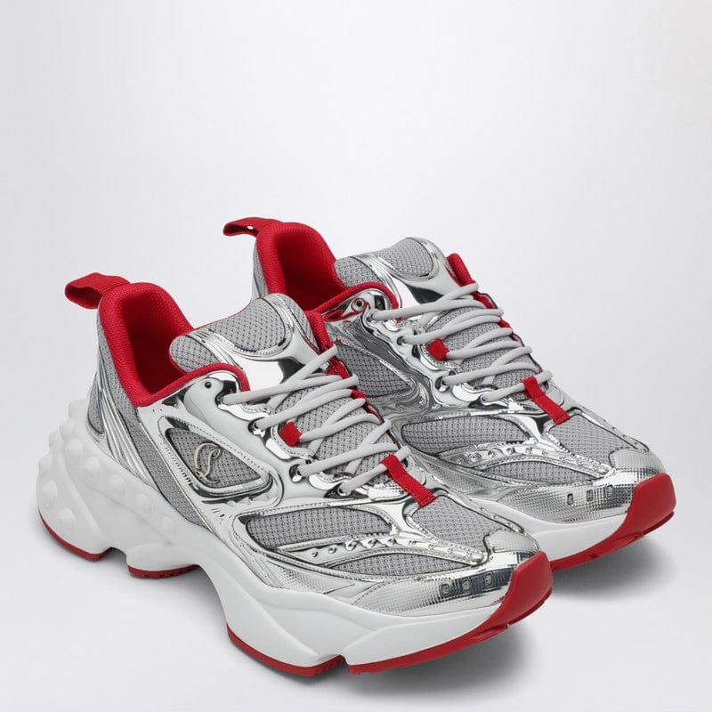 Shoes Christian Louboutin - So Flo running sneaker Silver/Red - 42,5 IT Brand