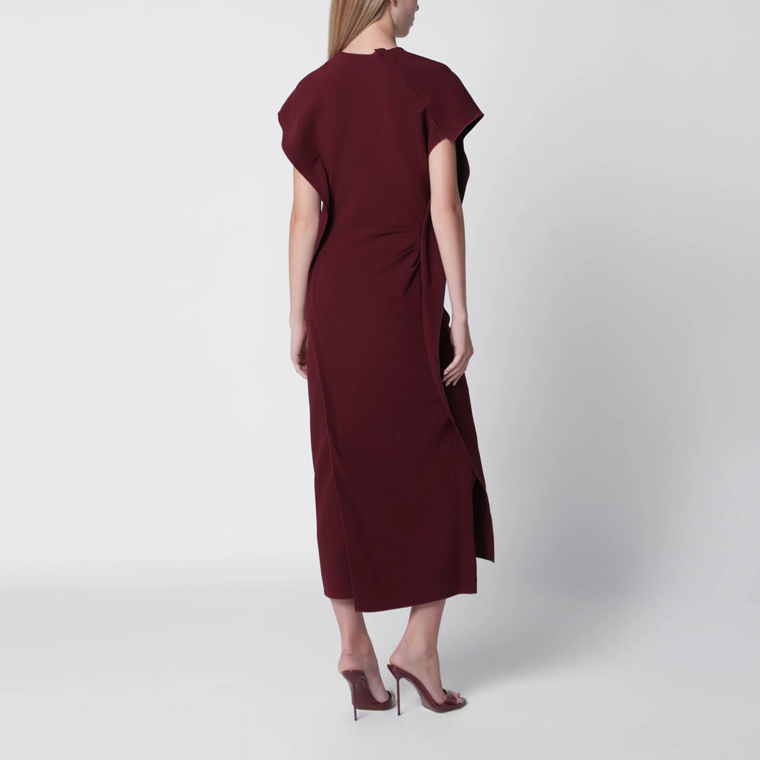 Victoria Beckham - Victoria stretch cady ankle-length dress in cinnabar red