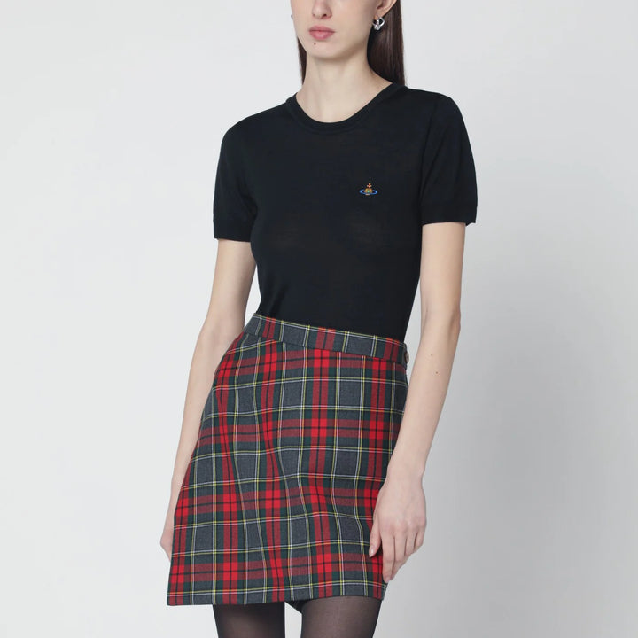 Vivienne Westwood - Black Bea wool and silk top