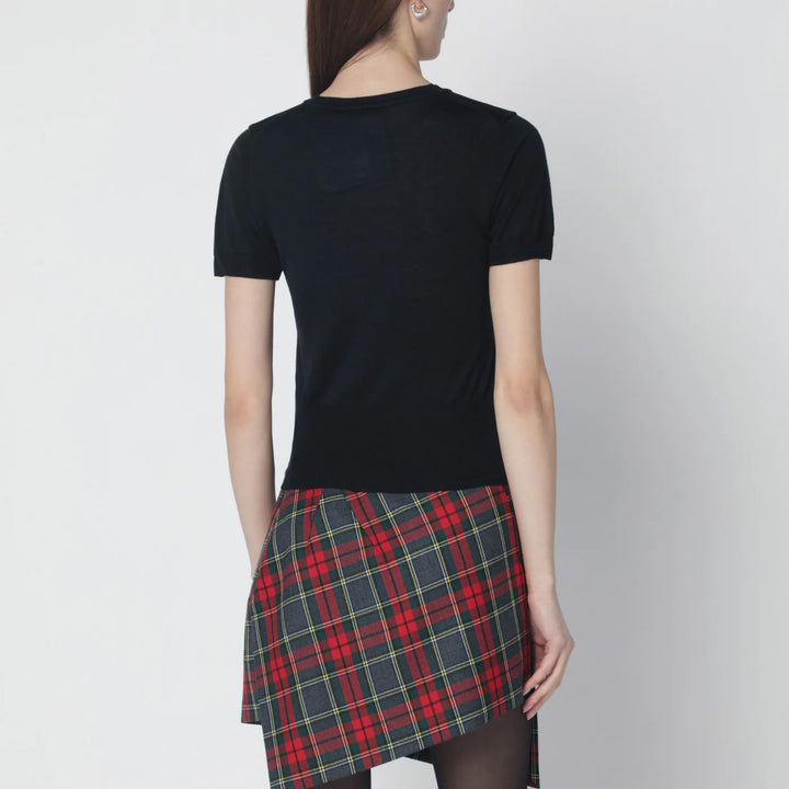 Vivienne Westwood - Black Bea wool and silk top
