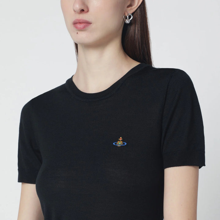 Vivienne Westwood - Black Bea wool and silk top