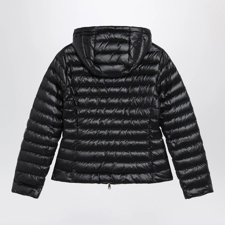 Moncler - Igelhood down jacket in black longue saison