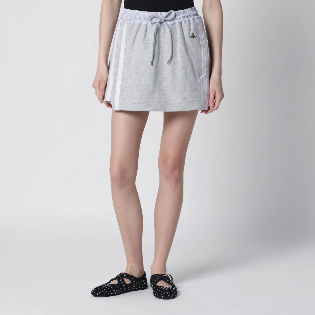 Vivienne Westwood - Grey mini skirt with Orb logo