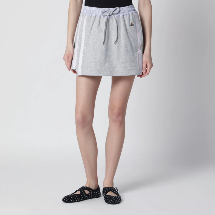 Vivienne Westwood - Grey mini skirt with Orb logo