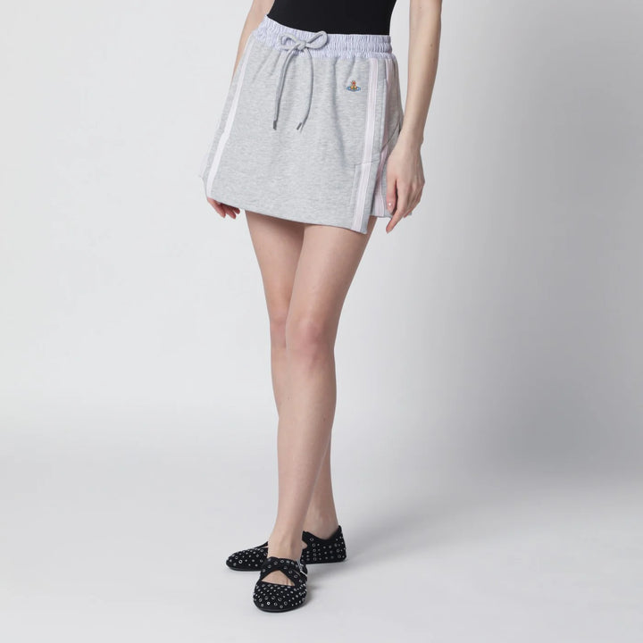 Vivienne Westwood - Grey mini skirt with Orb logo