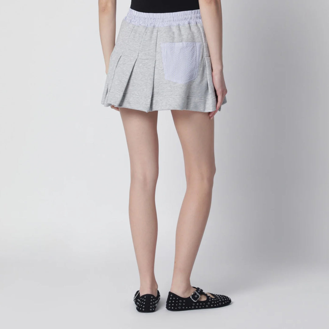 Vivienne Westwood - Grey mini skirt with Orb logo
