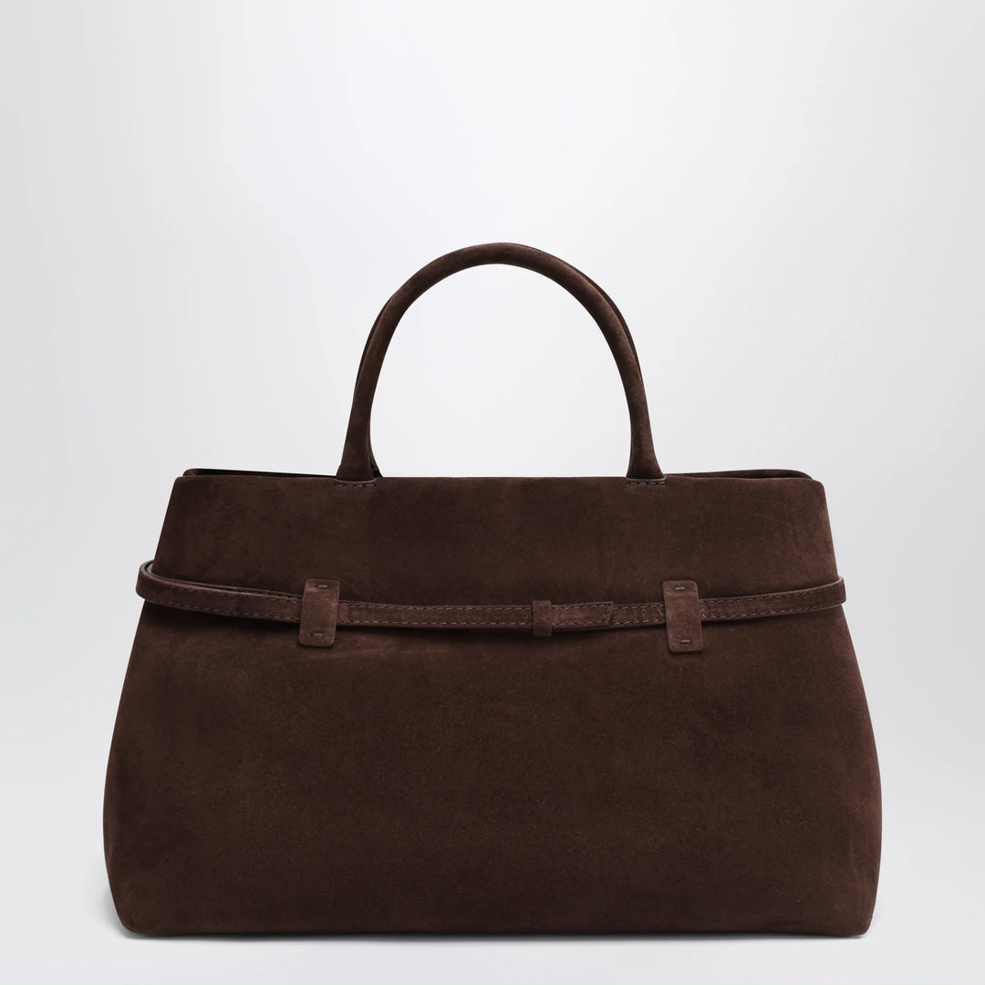 Manu Atelier - Le Cambon 35 dark brown suede bag