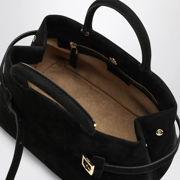Manu Atelier - Le Cambon 25 black suede bag