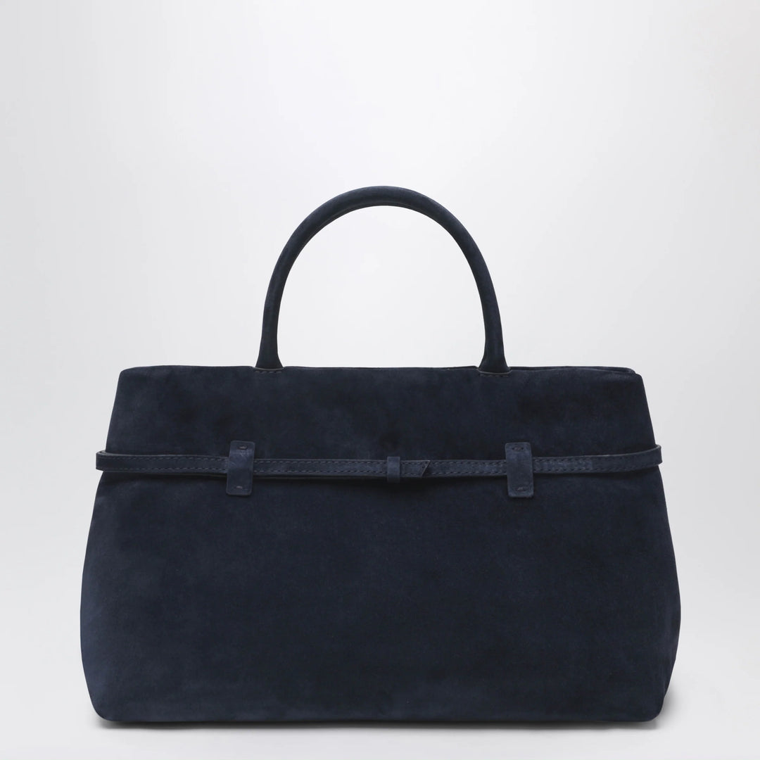 Manu Atelier - Le Cambon 35 dark blue suede bag
