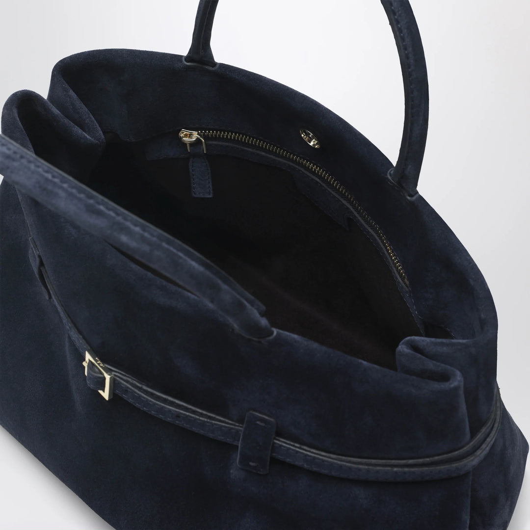 Manu Atelier - Le Cambon 35 dark blue suede bag
