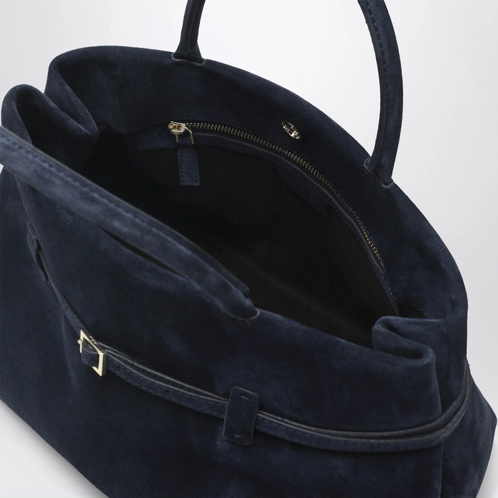 Manu Atelier - Le Cambon 35 dark blue suede bag