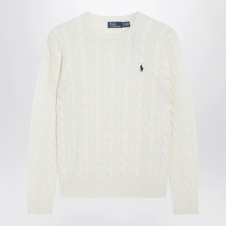 Polo Ralph Lauren - Cable-Knit Sweater in Cream Wool and Cashmere Brand M