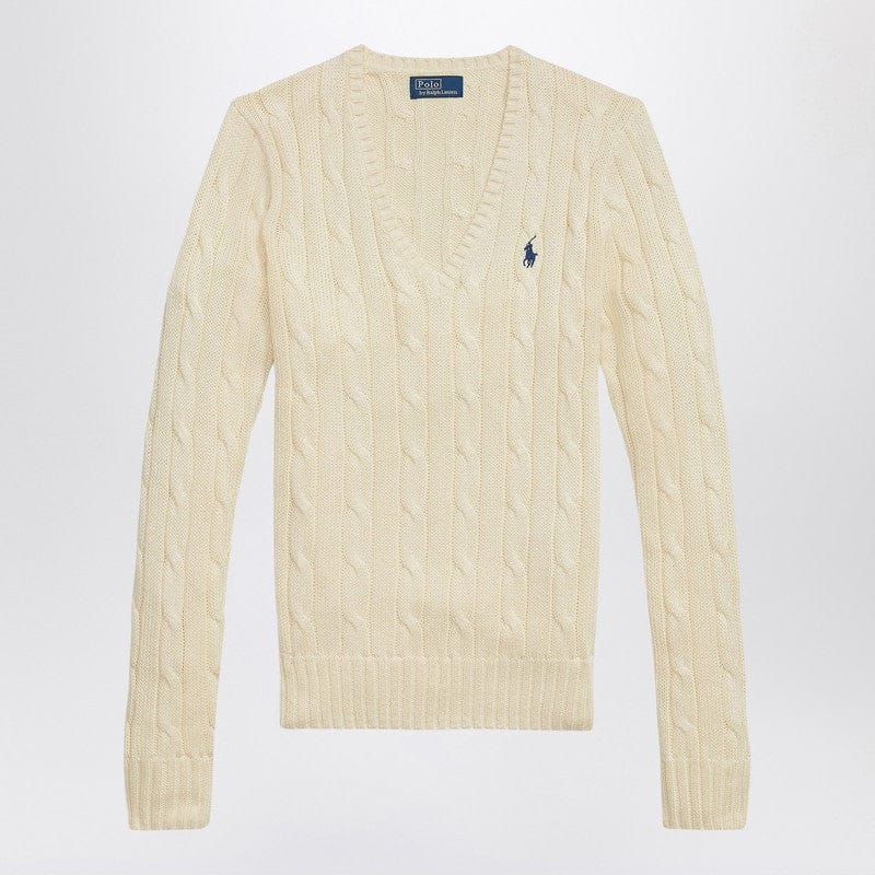 Shirts & Tops Polo Ralph Lauren - Cream cable-knit cotton sweater - M Brand