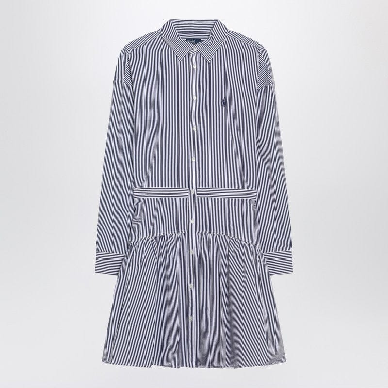Dresses Polo Ralph Lauren - Blue and white striped shirt dress - 6 US Brand