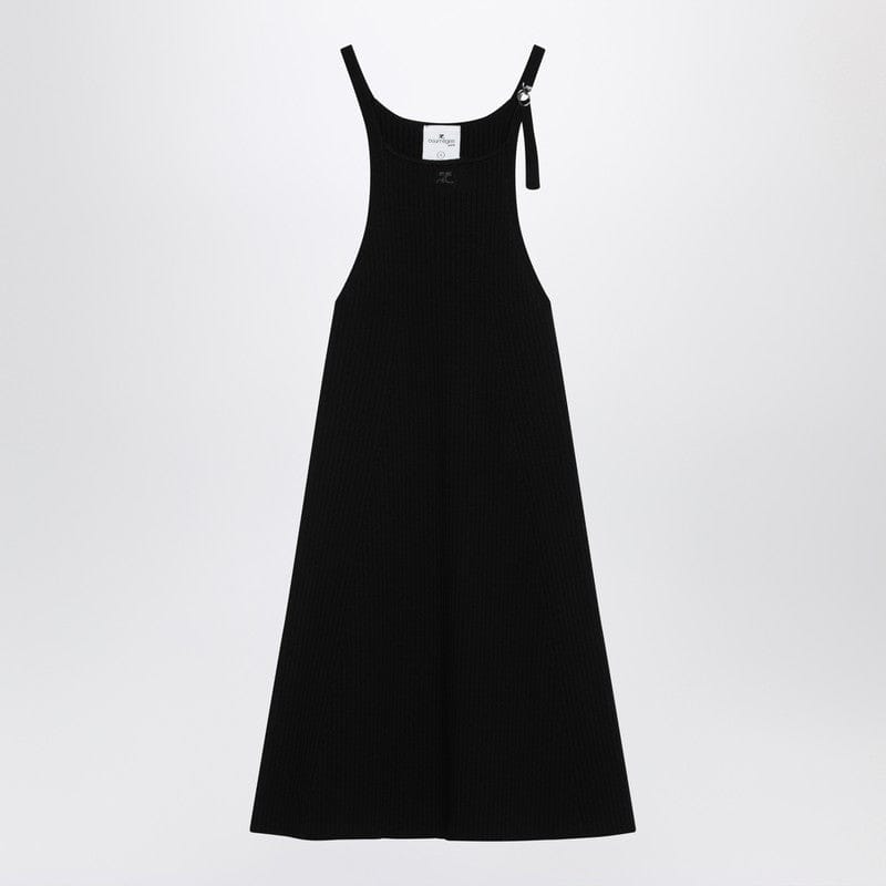 Dresses Courrèges - Black ribbed mini dress - S Brand