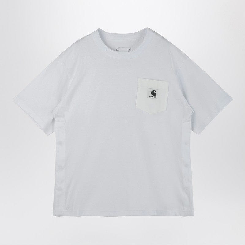Shirts & Tops Sacai x Carhartt WIP - White cotton T-shirt with logo patch - 3 Brand