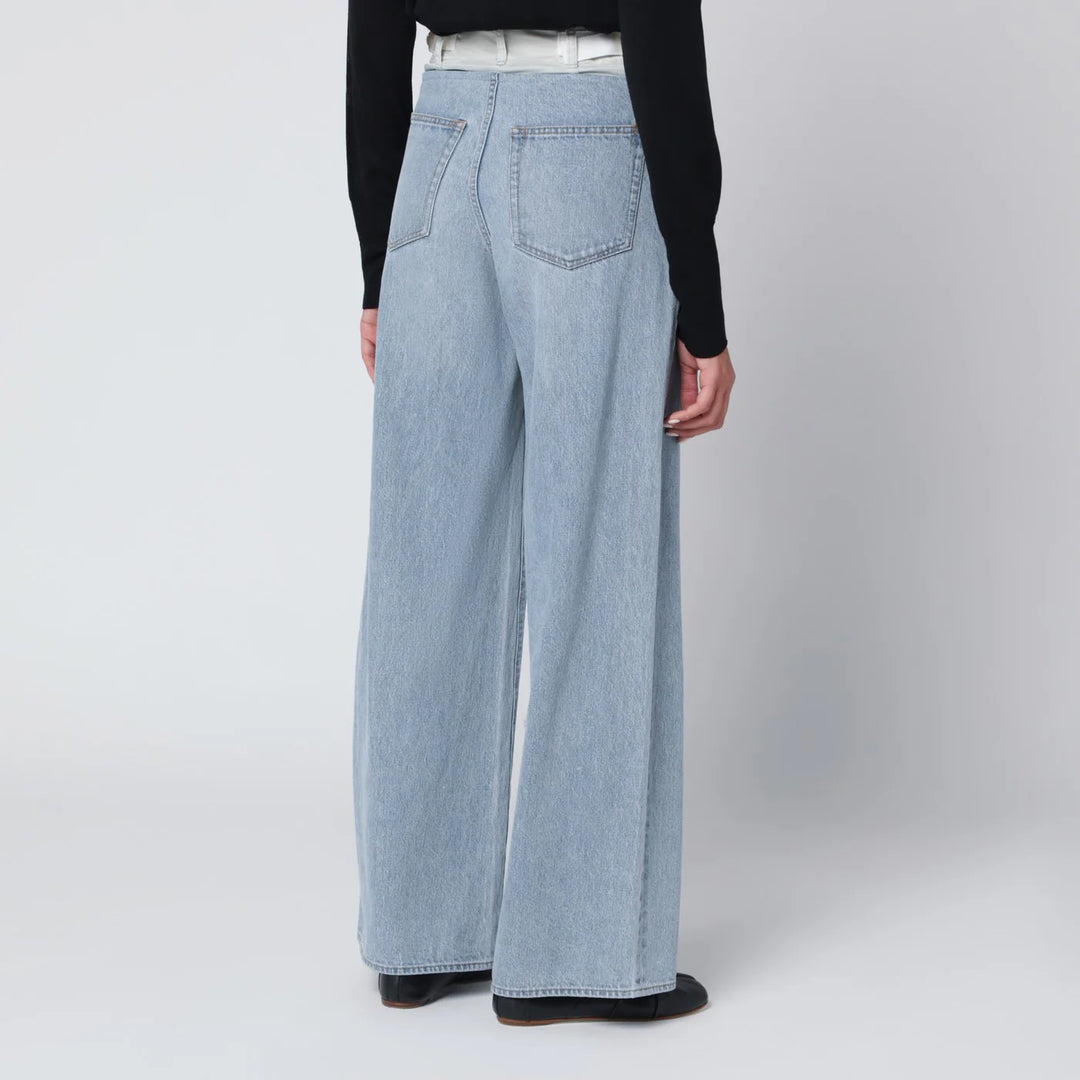 Sacai - Blue/light grey two-tone jeans