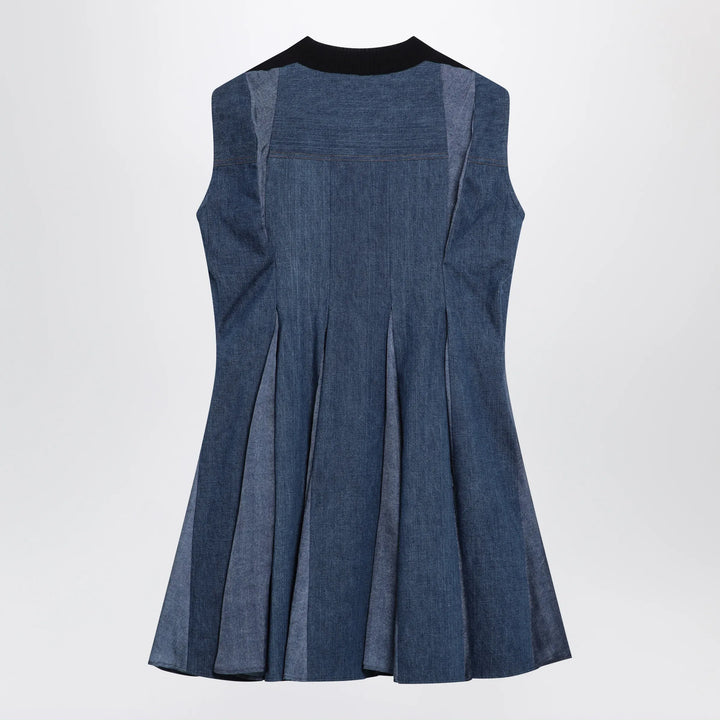 Sacai - Denim dress and knit top
