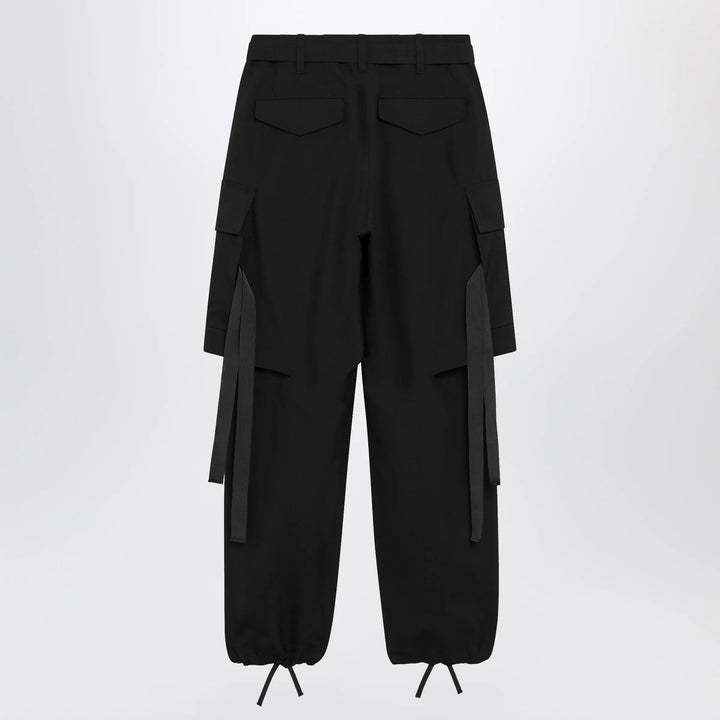 Sacai - Wool-blend cargo trousers