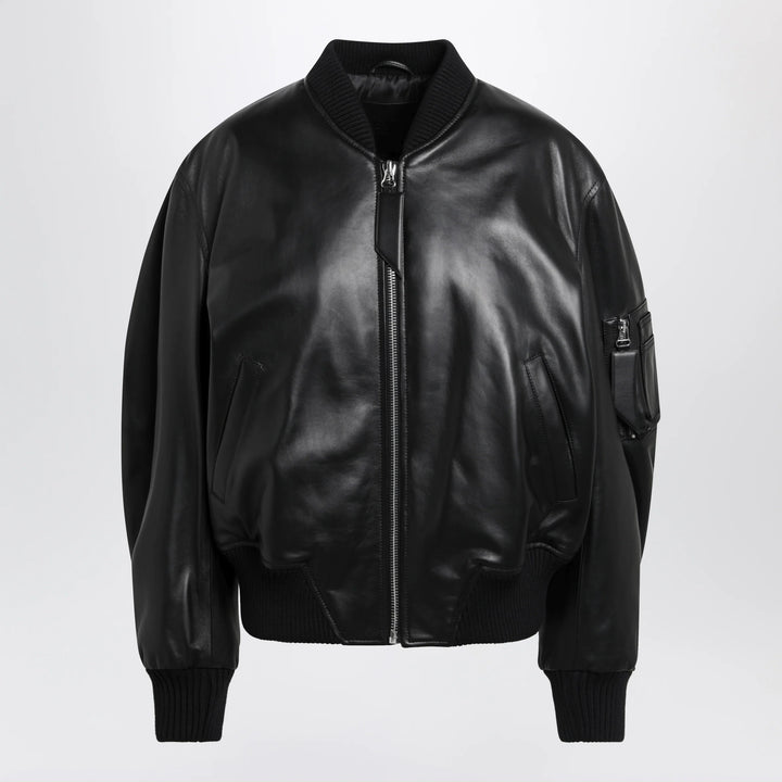 The Attico - Anja bomber jacket in black leather