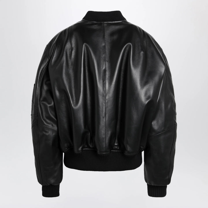 The Attico - Anja bomber jacket in black leather