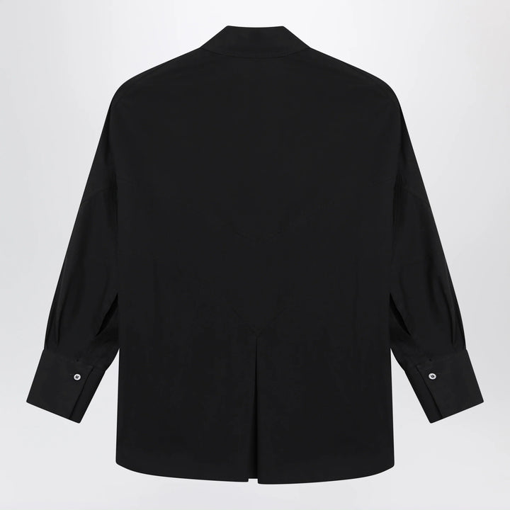 The Attico - Black cotton shirt with logo