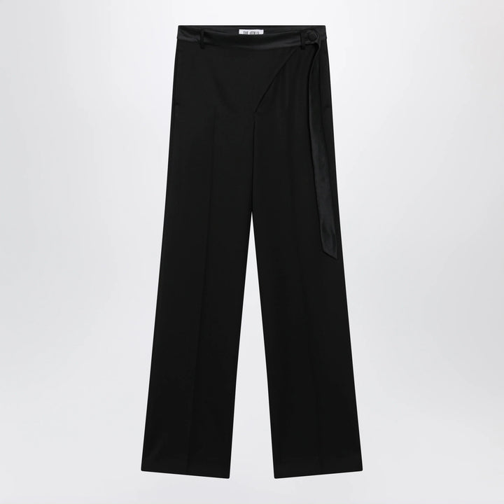 The Attico - Black virgin wool tuxedo trousers