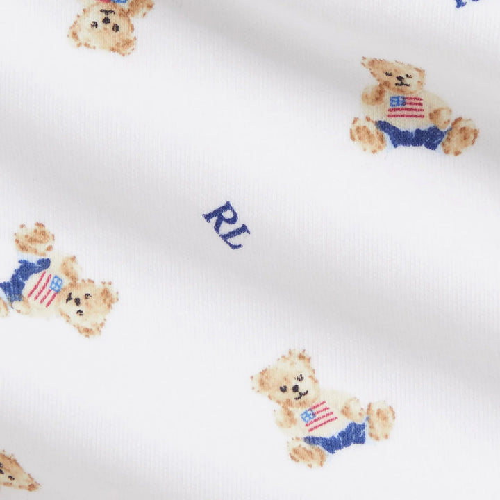 Polo Ralph Lauren - Three-piece Polo Bear cotton set in white
