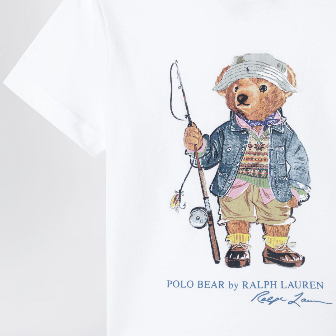 Polo Ralph Lauren - White cotton Polo Bear T-shirt