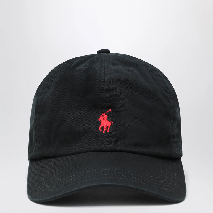 Polo Ralph Lauren - Black cotton baseball cap