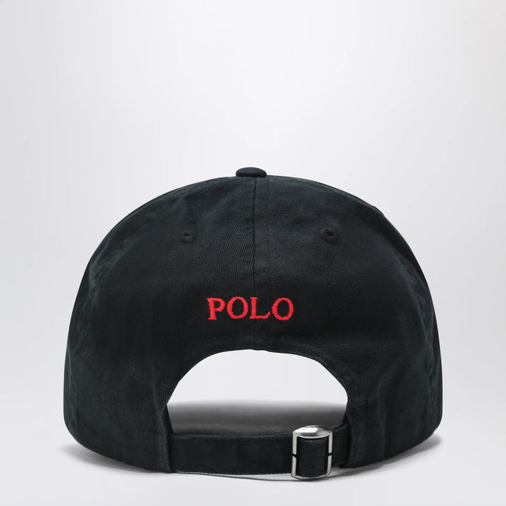 Polo Ralph Lauren - Black cotton baseball cap