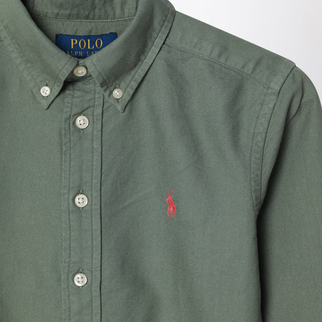 Polo Ralph Lauren - Cargo green Classic-Fit Oxford shirt