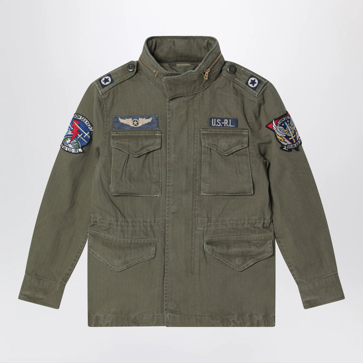 Polo Ralph Lauren - Military jacket in olive green cotton canvas