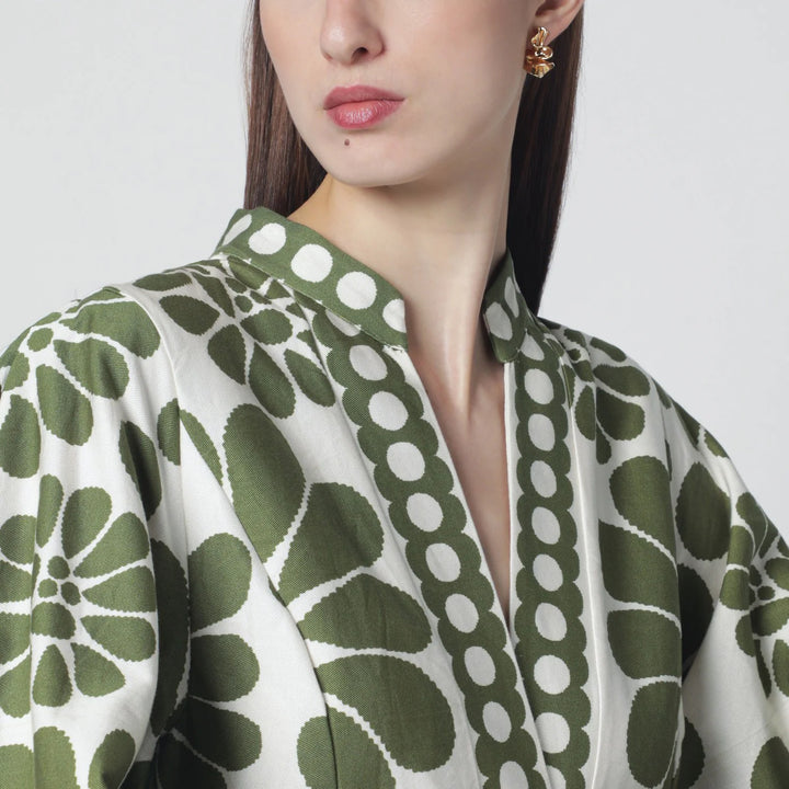 FARM Rio - Palermo dress with green print