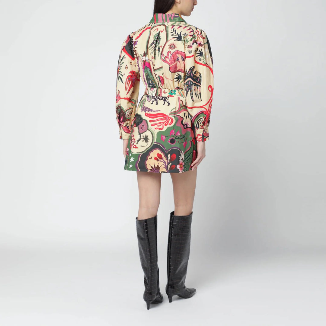 FARM Rio - Short multicolour dress with matching belt