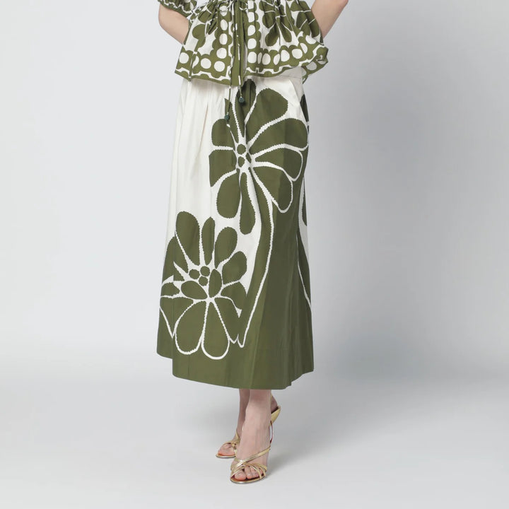 FARM Rio - Palermo maxi skirt with green print