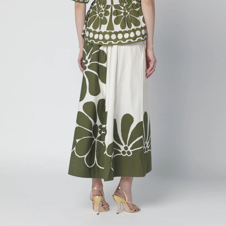 FARM Rio - Palermo maxi skirt with green print