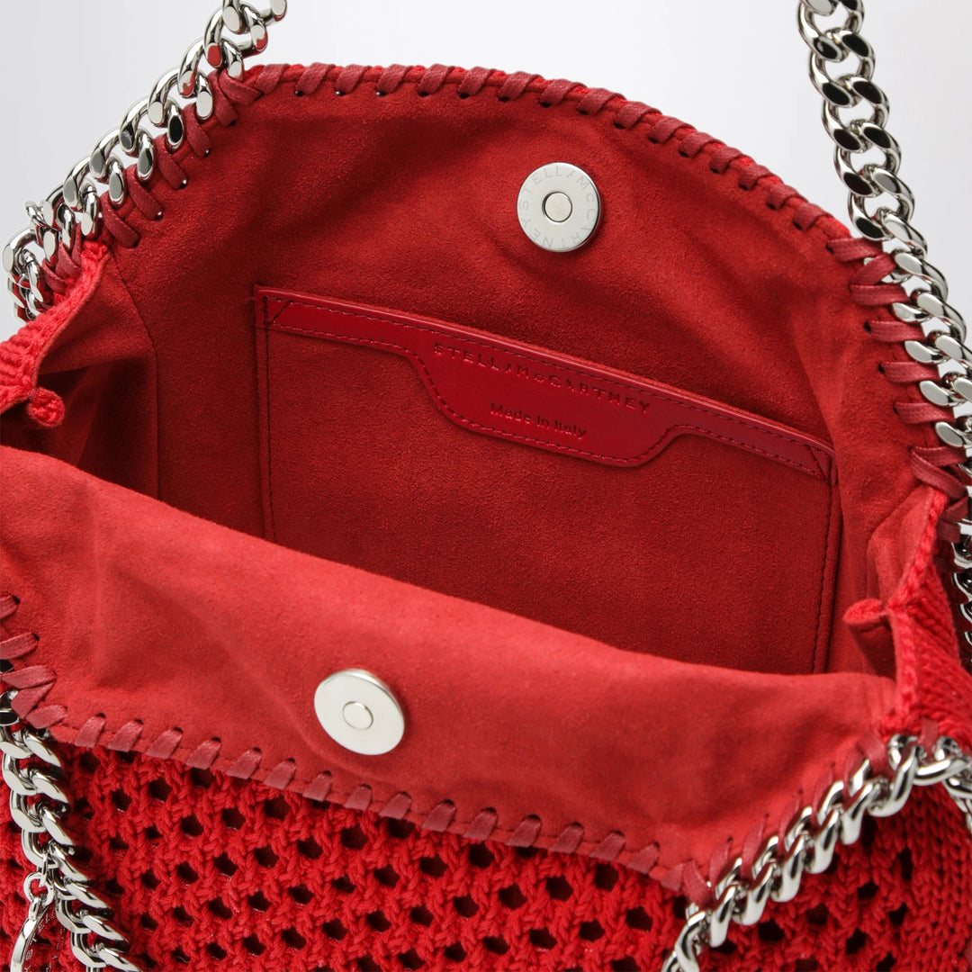 Stella McCartney - Red Falabella Mini tote bag in mesh
