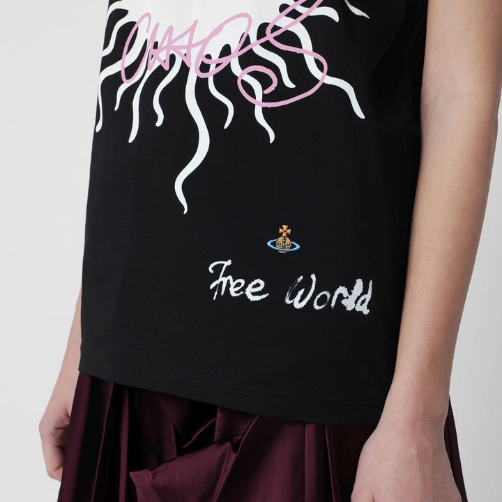 Vivienne Westwood - Black T-shirt with logo print