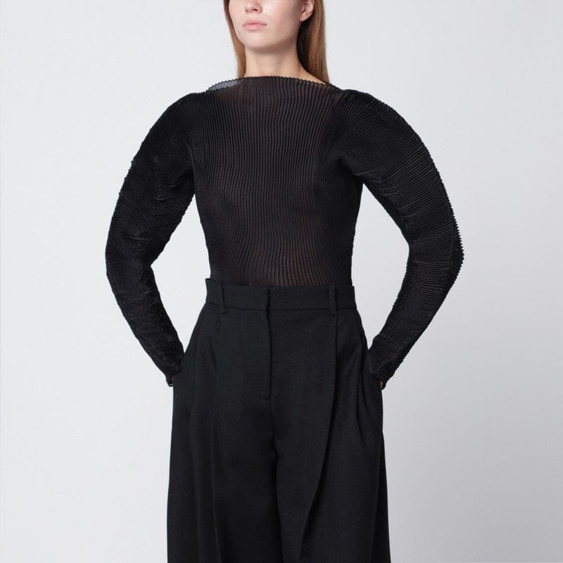 Shirts & Tops Róhe - Black pleated sculptural top - M Brand
