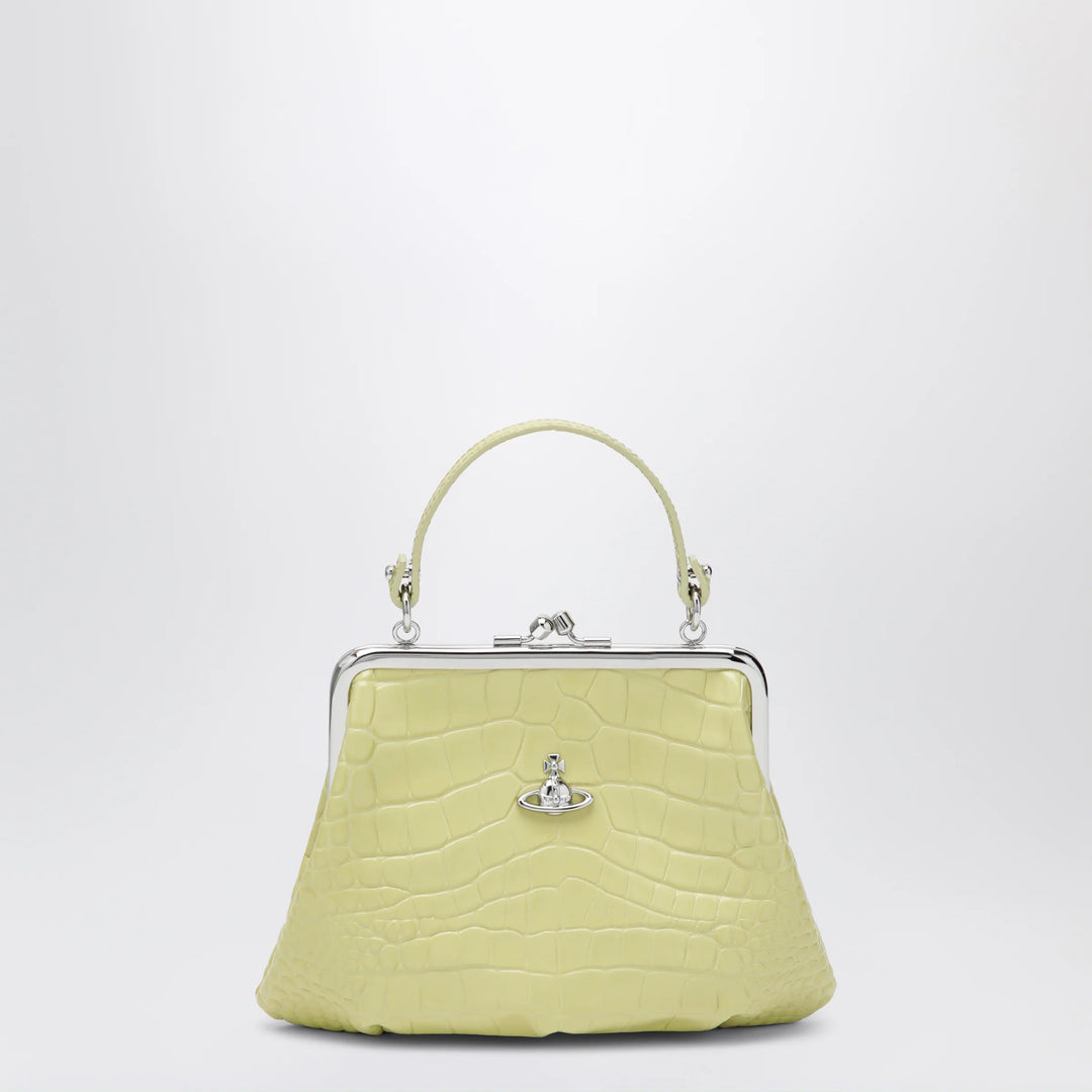 Vivienne Westwood - Granny Frame crocodile-embossed leather purse, lime
