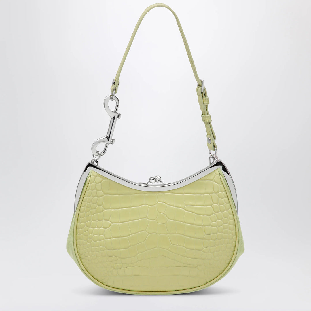 Vivienne Westwood - Charm bag in lime croc-effect patent leather