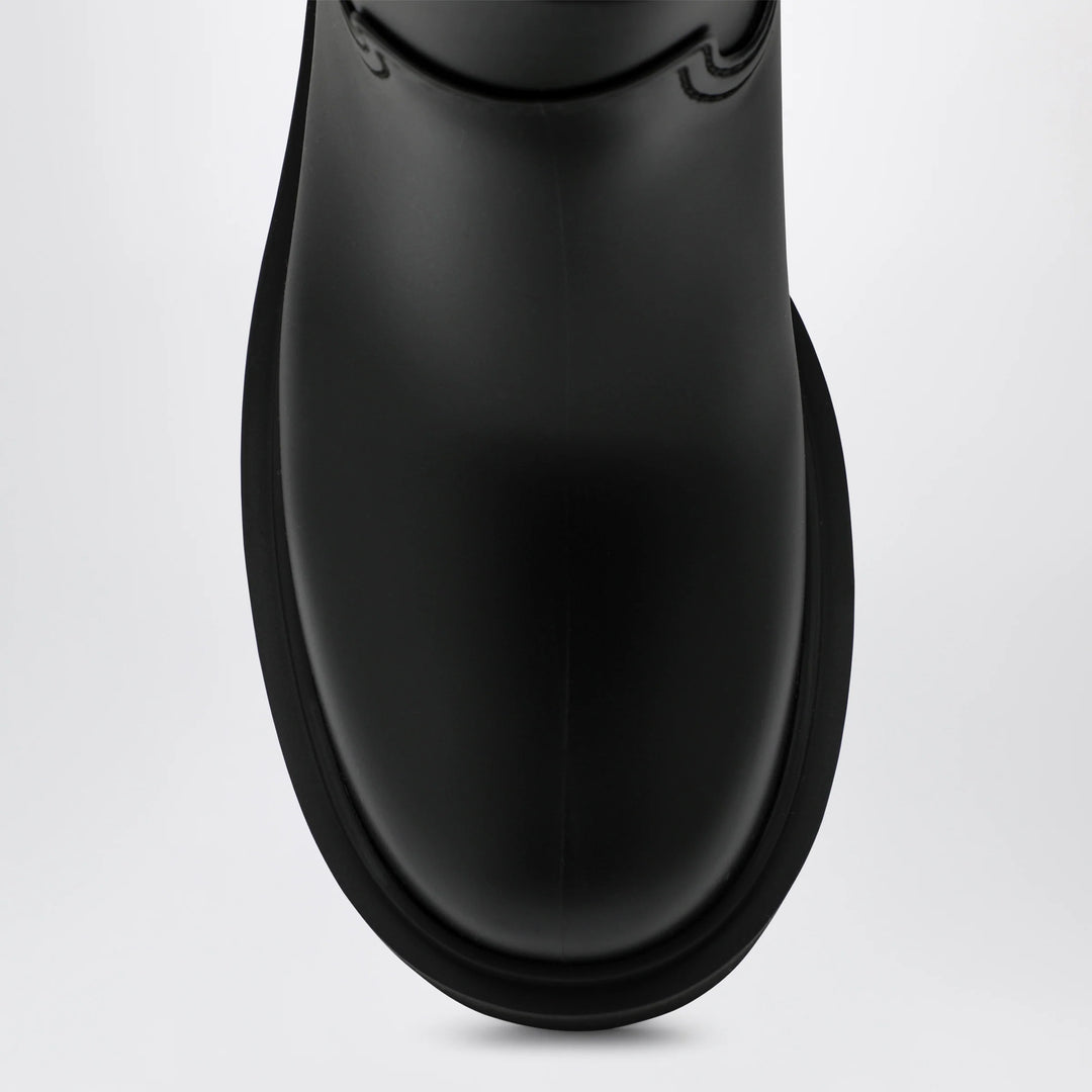 Moncler - Kickstream rain boots in PVC and nylon, black